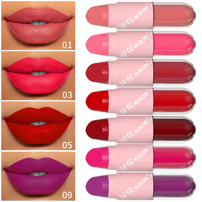 Liquid Lipstick – Matte Velvet – Double Head – Red Brown | KIMLUD