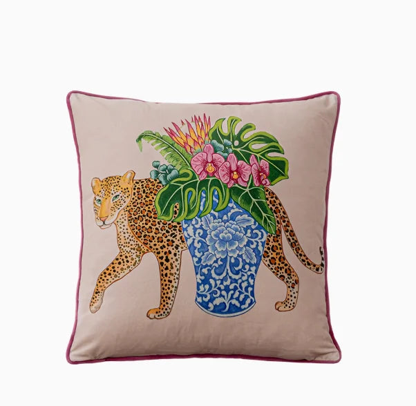 Vintage Floral Velvet Throw Pillow Covers Home Art Deco Pillowcase Square Pillow Case Cushion Cover for Bed Sofa Living Room Car