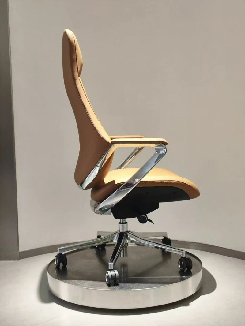Premium Leather Office Chairs — Blush Pink | KIMLUD