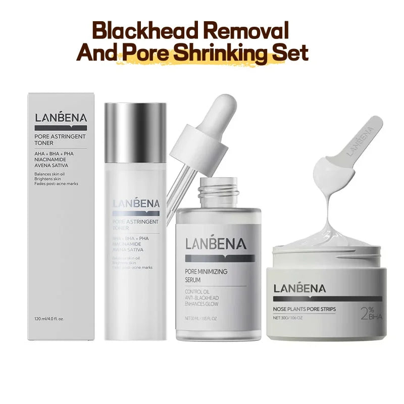 Mud Mask Set Blackhead-Removing Pore-Shrinking Toner — Black | KIMLUD