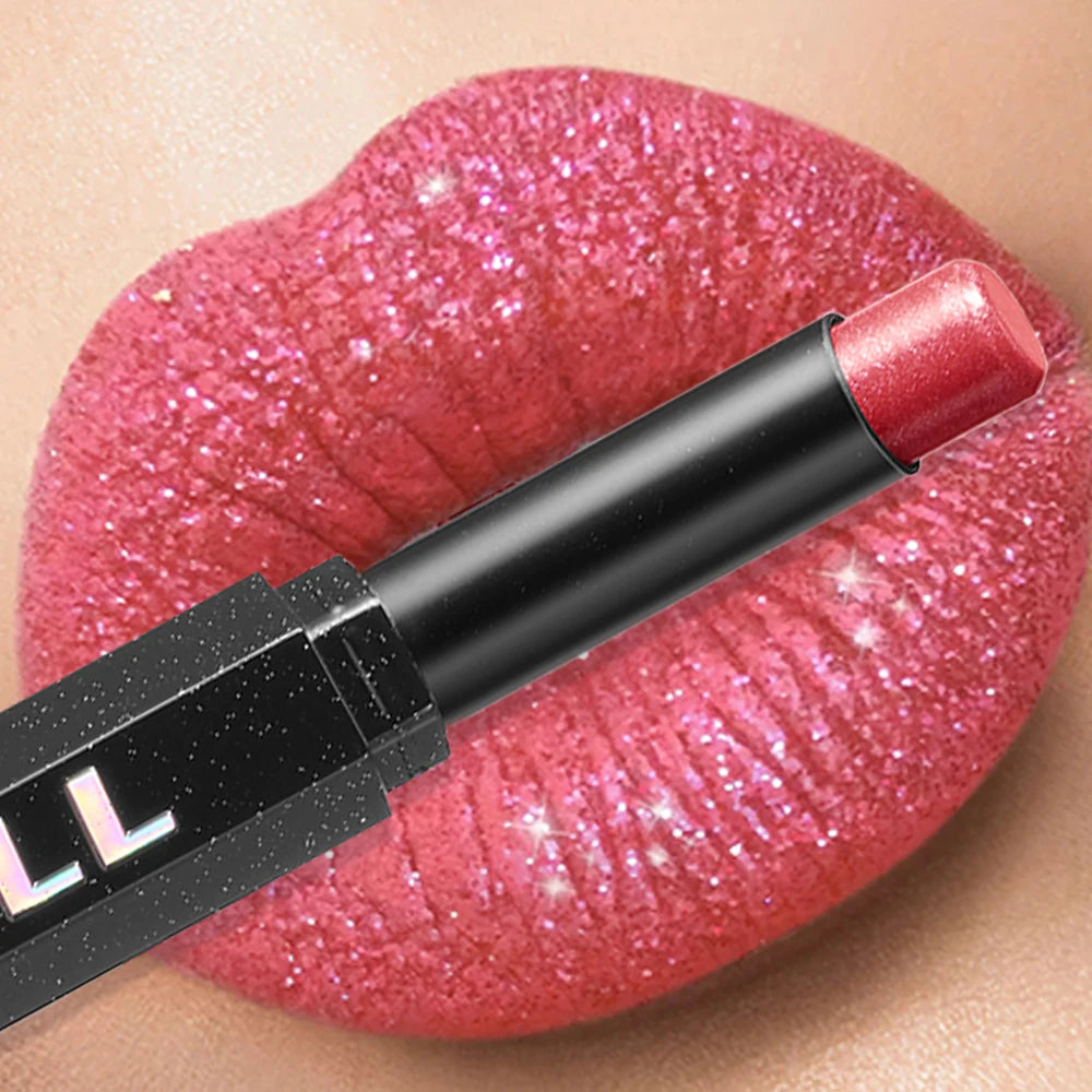 Lipstick – Long-Lasting Waterproof – Metallic Pearl | KIMLUD