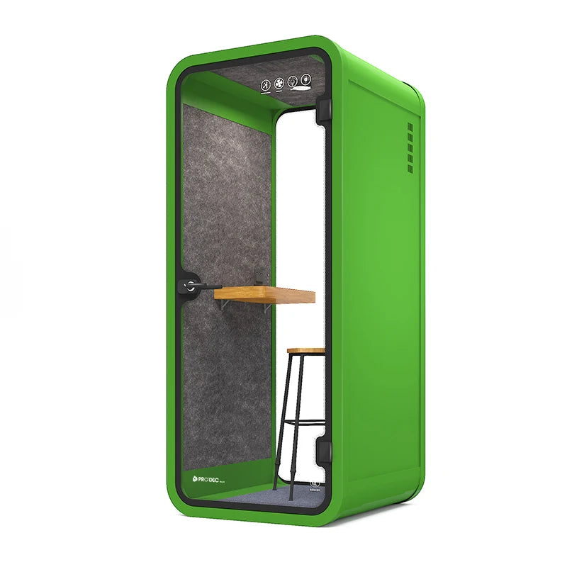 Video Conference Privacy Booth – Movable Soundproof – Aluminum Frame | KIMLUD