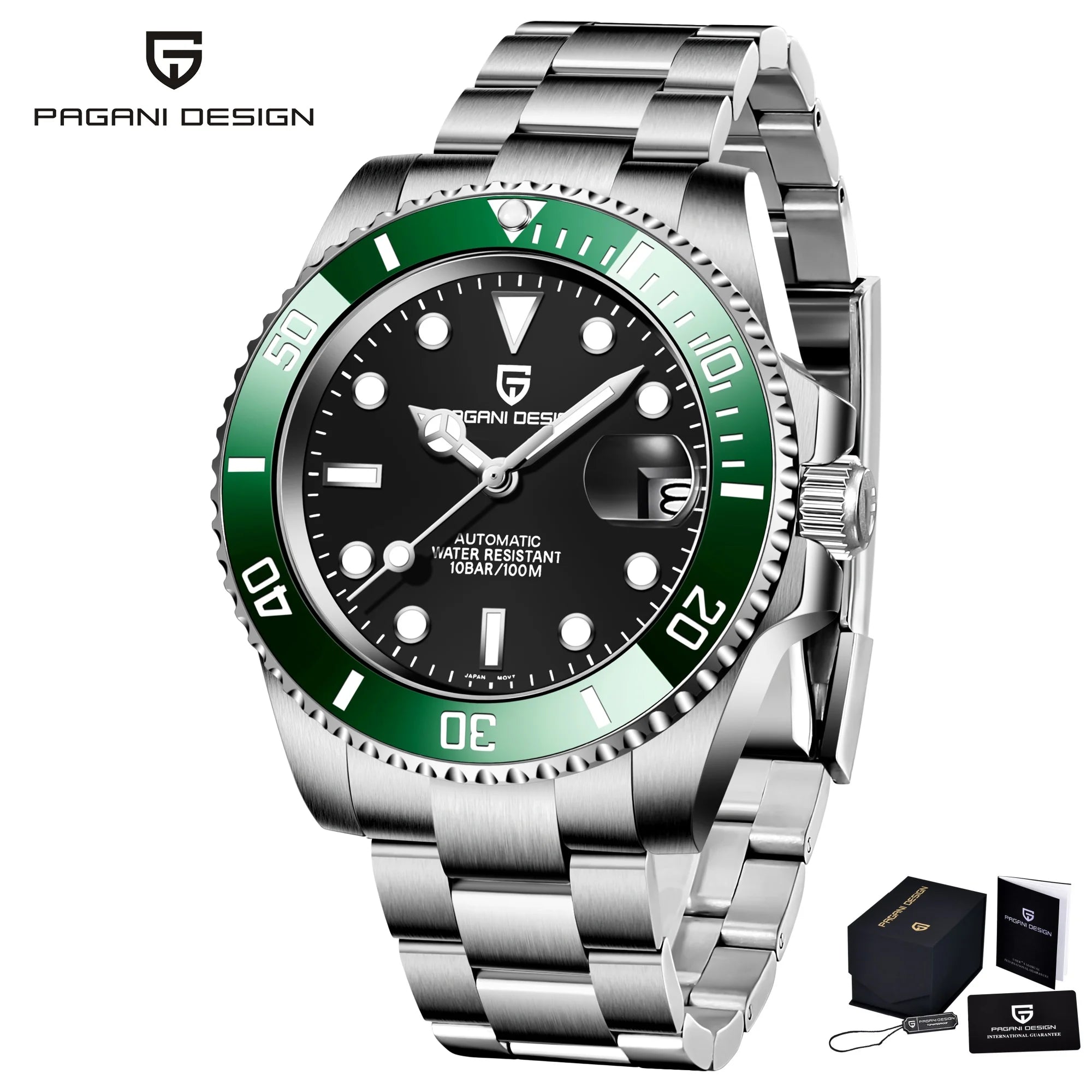 PAGANI Design 2024 New 40mm Men Automatic Mechanical Watches Men Luxury NH35A Stainless Steel Waterproof Watch Relogio Masculino