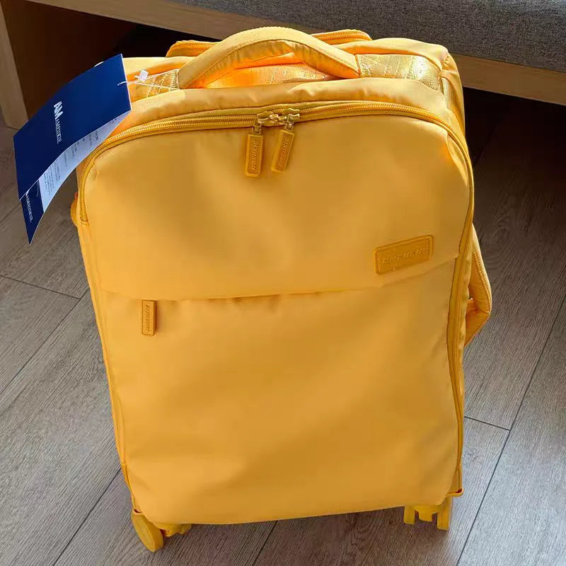 Superlight Ox Cloth Bagging Car 20inch Che-in Baggage Silent Universal Wheel Lightweight Travelling Suitcase for Men An...