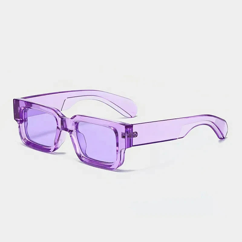 Square Polarized Sunglasses Original Acetate Frame — Black | KIMLUD