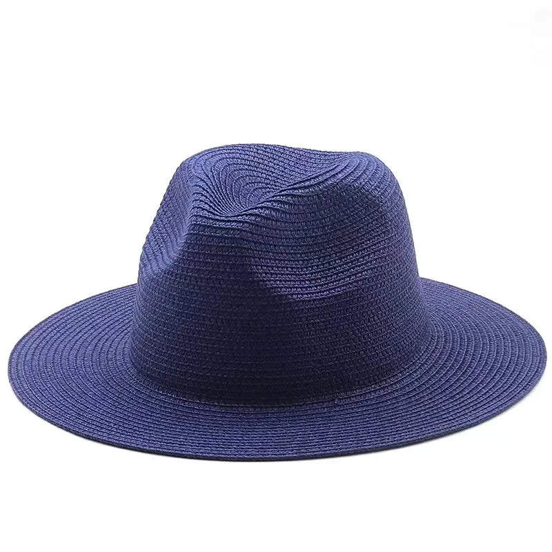 Panama Straw Wide Brim Elegant Hat — Natural | KIMLUD