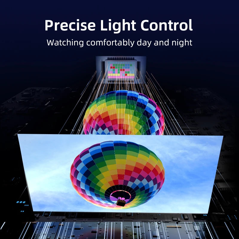 Super Bright 4K Projector with Android TV, Netflix 4K Support, Dolby Audio, Outdoor & Home Theater, Day & Night Use, Dust Proof