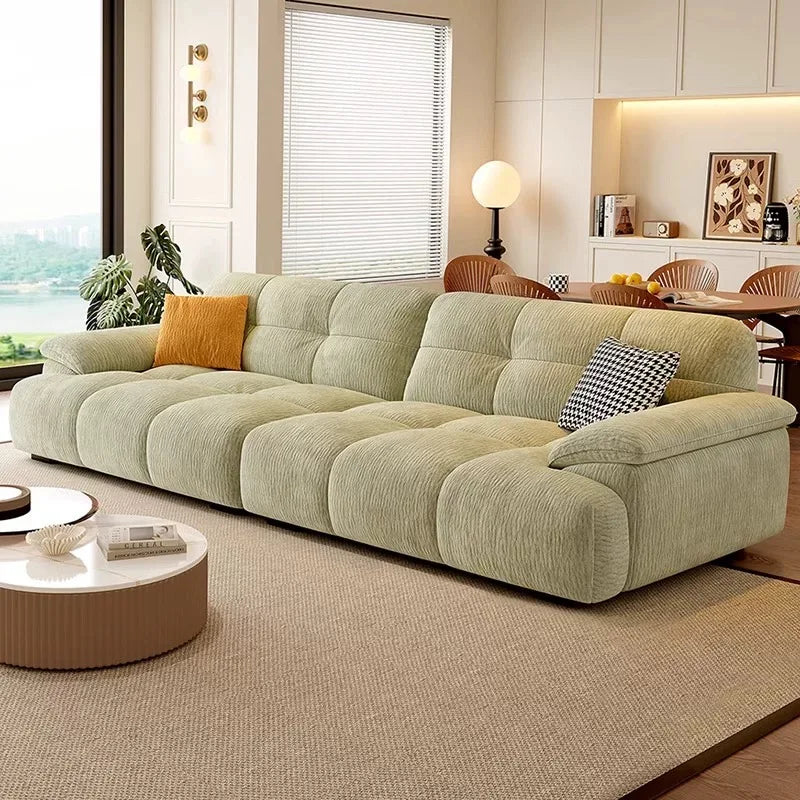 Nordic Modern Memory Foam Sofa — Olive Green | KIMLUD