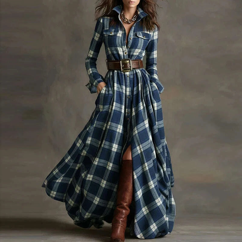 fall-retro-plaid-print-swing-long-dresses-woman-sexy-single-breasted-lapel-shirt-dress-casual-long-sleeve-pocket-slit-maxi-dresskimlud-womens-clothes-35073815