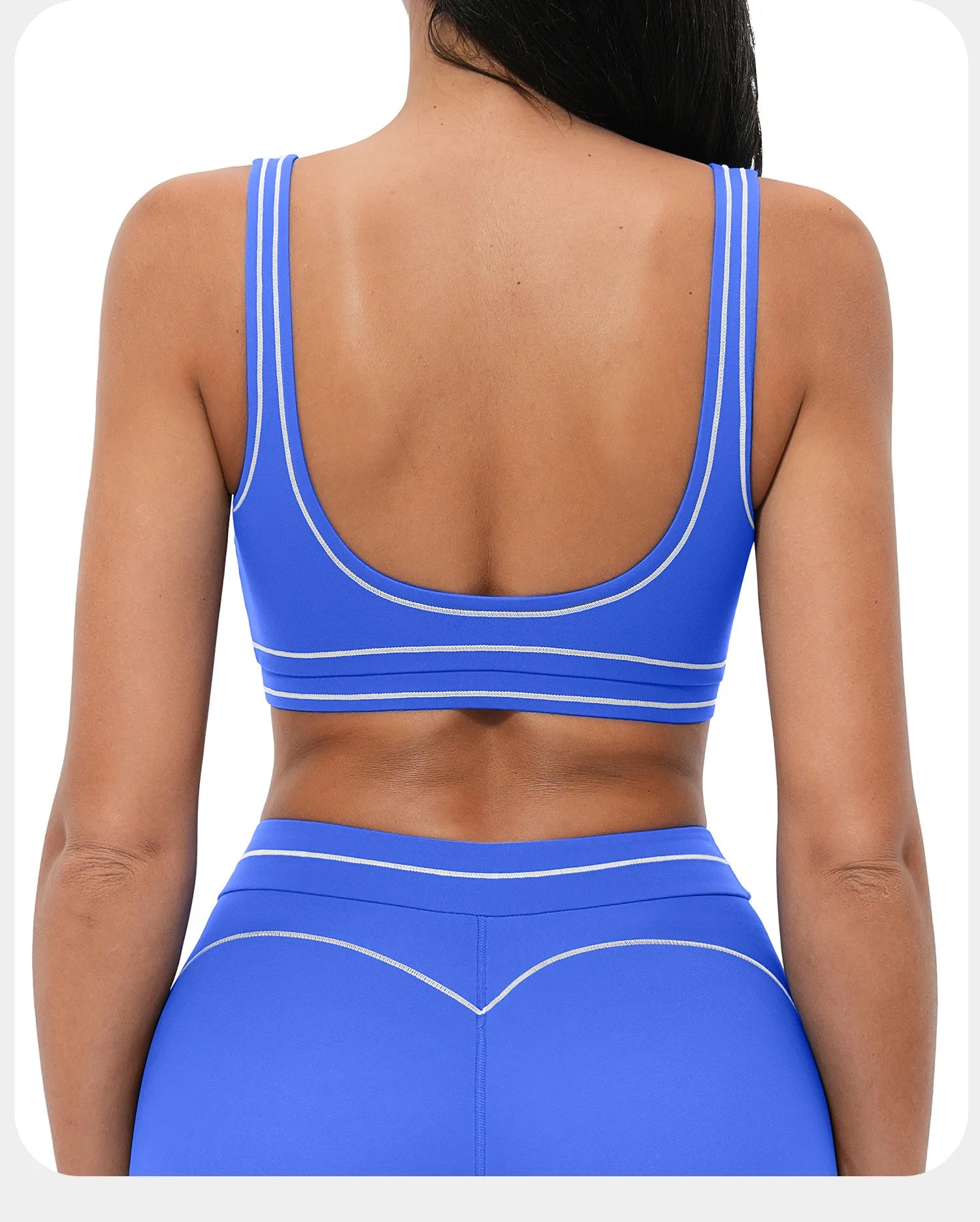 Breathable Yoga Sports Bra Color-Contrast — Multicolor | KIMLUD