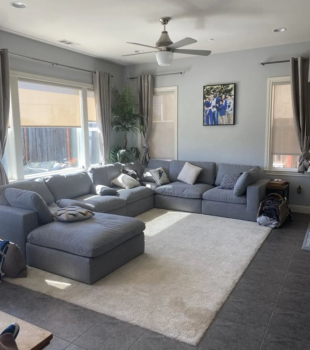 A Modern U-shaped corner sofa furniture Modular combination sofa Luxury sofas and sofas