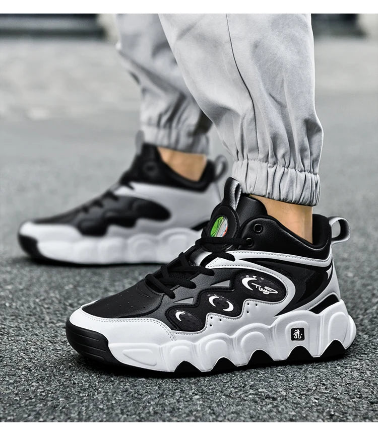 Men's Winter Boots Warm Waterproof Non-Slip Plush Sneakers Shoes - Winter Slippers Male Tenis Boots