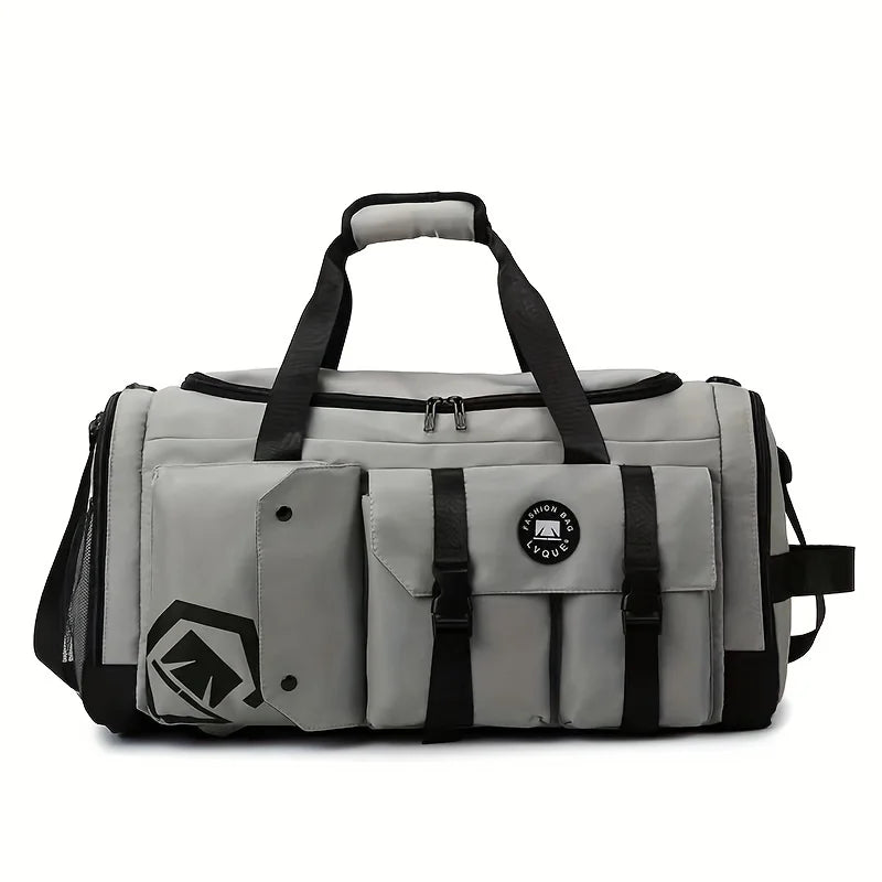 Large-capacity travel backpack, wet and dry separation sports gym bag, independent shoe storage compartment