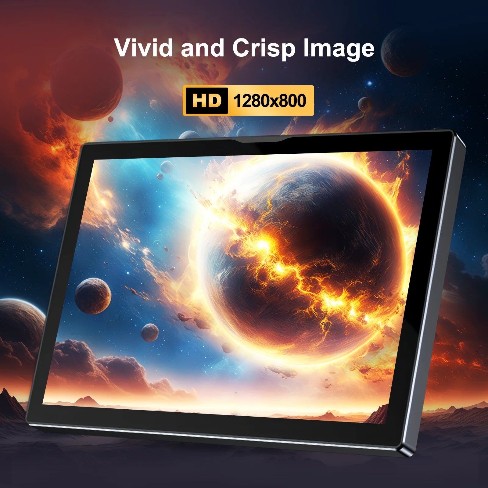 8 inch  Touch Monitor 1280x800P 16:10 Widescreen Ratio HDMI Interface for  DIY Projects Surveillance Display