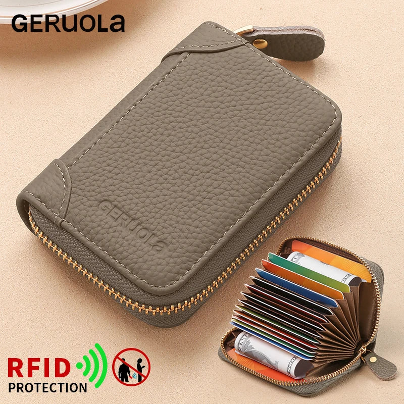 Card Holder – RFID Protected – Top-Grain Cowhide Leather | KIMLUD