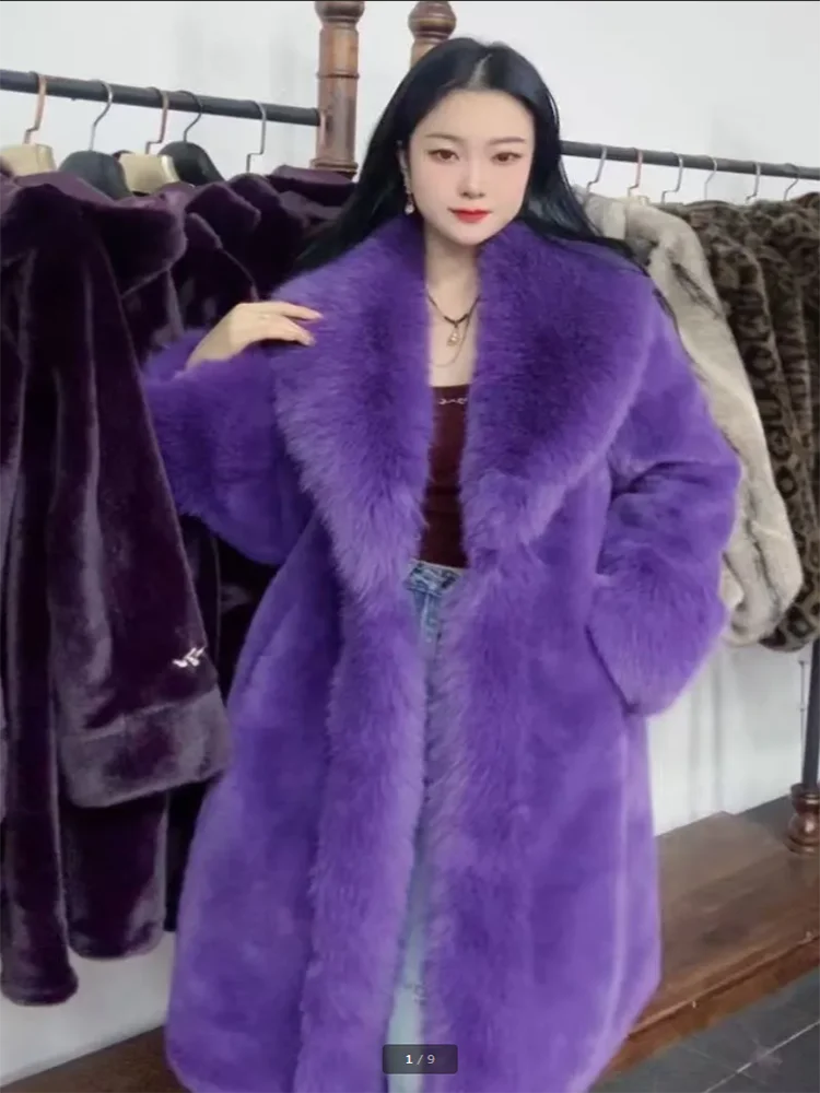 Autumn 2026 Winter New Chic Fur Cotton-Padded Jacket Jacket Women's Overcoat Fashion Loose Medium Length Thickened Warm Parka