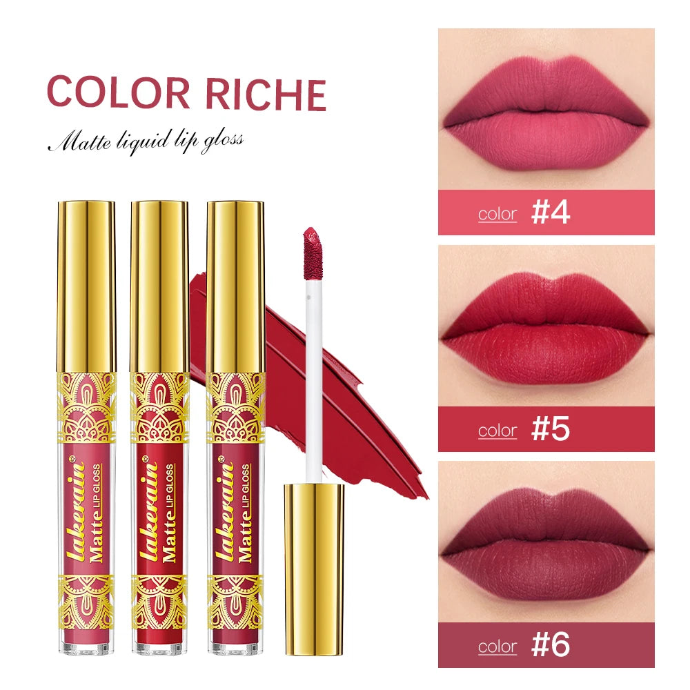 Golden Bar Lipstick Velvet Finish Intense Color — Gold | KIMLUD