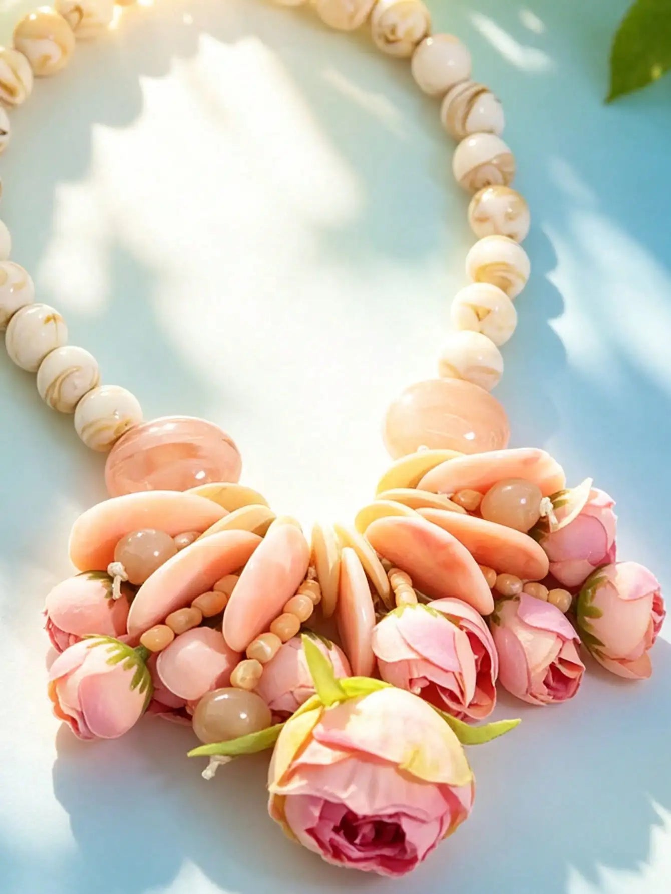 Crystal Multi-Layer Water-Drop Necklace — Clear | KIMLUD