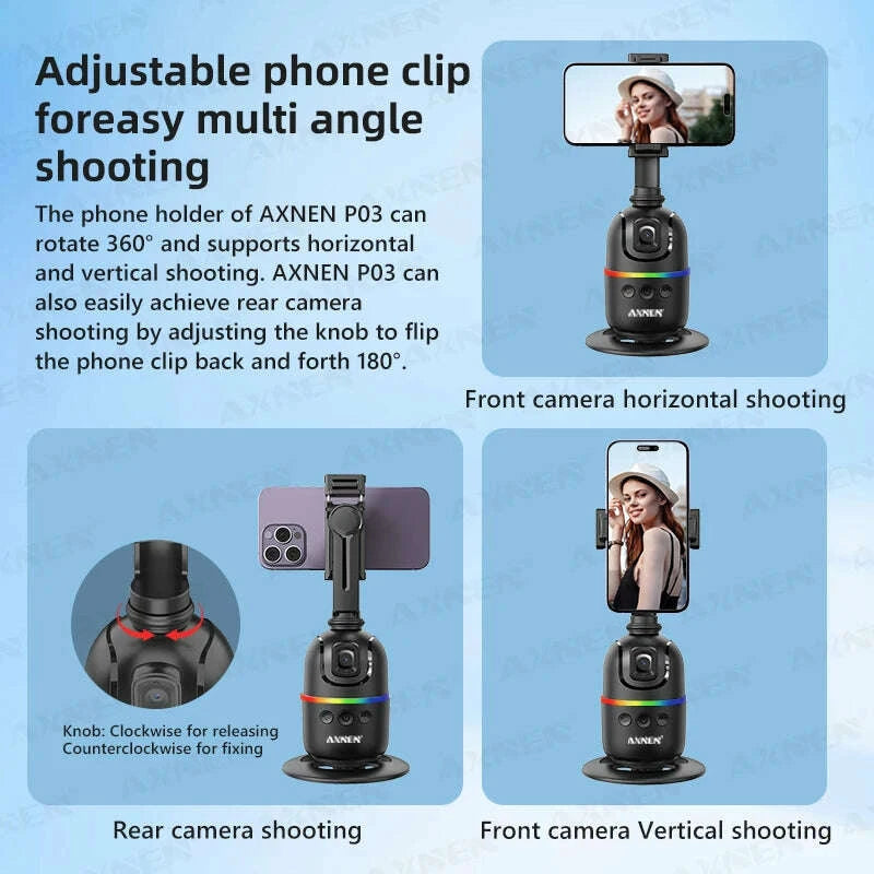 ai-face-tracking-gimbal-mobile-phone-stabilizer-360-auto-rotate-selfie-stand-for-iphone-15-pro-max-android-optional-tripodkimludkimlud-35561632
