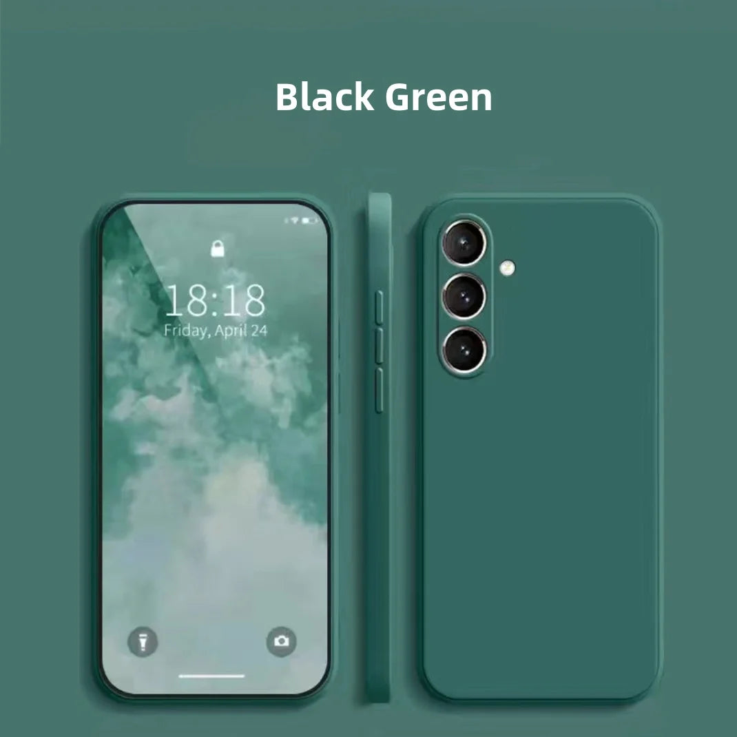 Liquid Silicone Phone Case Soft Original — Black | KIMLUD