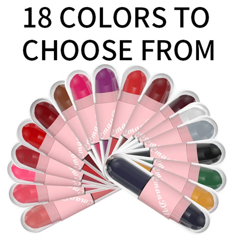 Lipstick - 2 In 1 Matte Lipstick - Double-Ended - Assorted Colors | KIMLUD