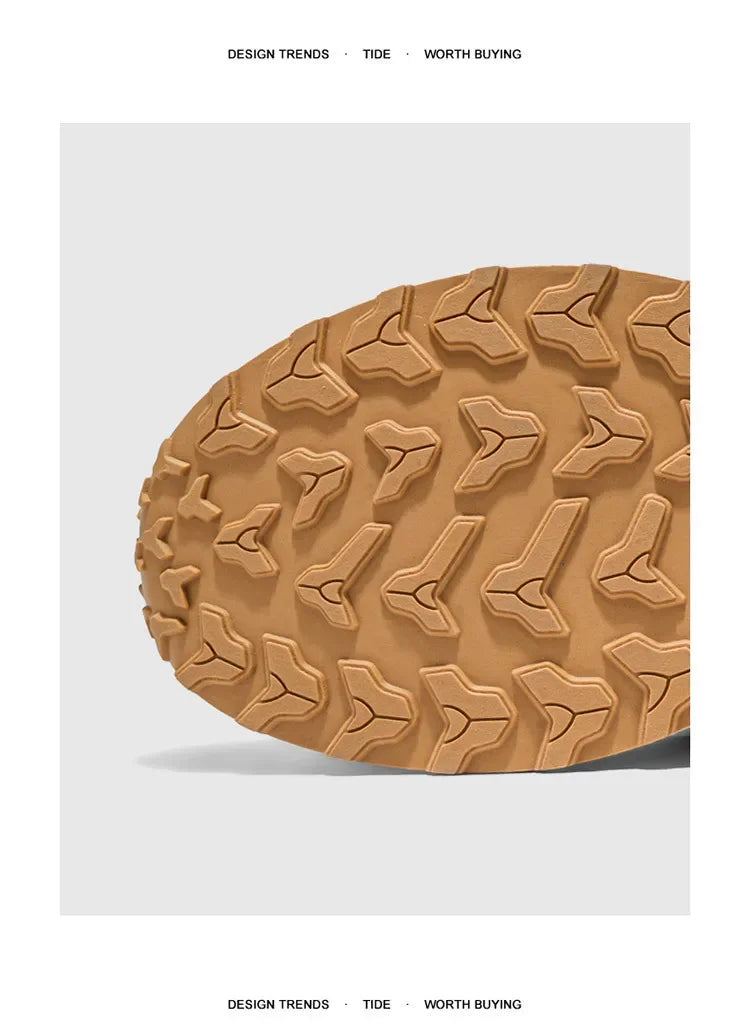 New Summer Men's Thick Bottom Heightening Dad Shoes Anti-slip Wear-resistant Sports Board Shoes Fashionable Casual Trendy Shoes