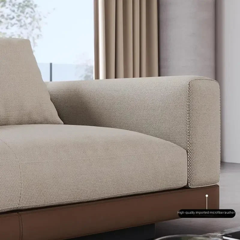 Fabric Sofa Set Italian Minimalist — Customized Color | KIMLUD