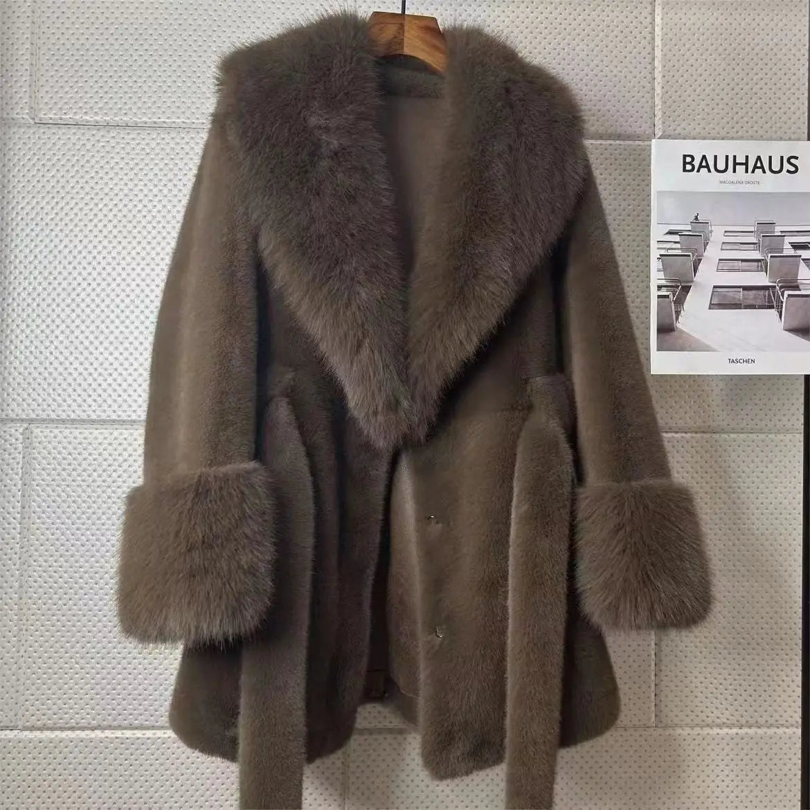 Coats – Thick Warm Long Coat – Faux Fox Fur – | KIMLUD