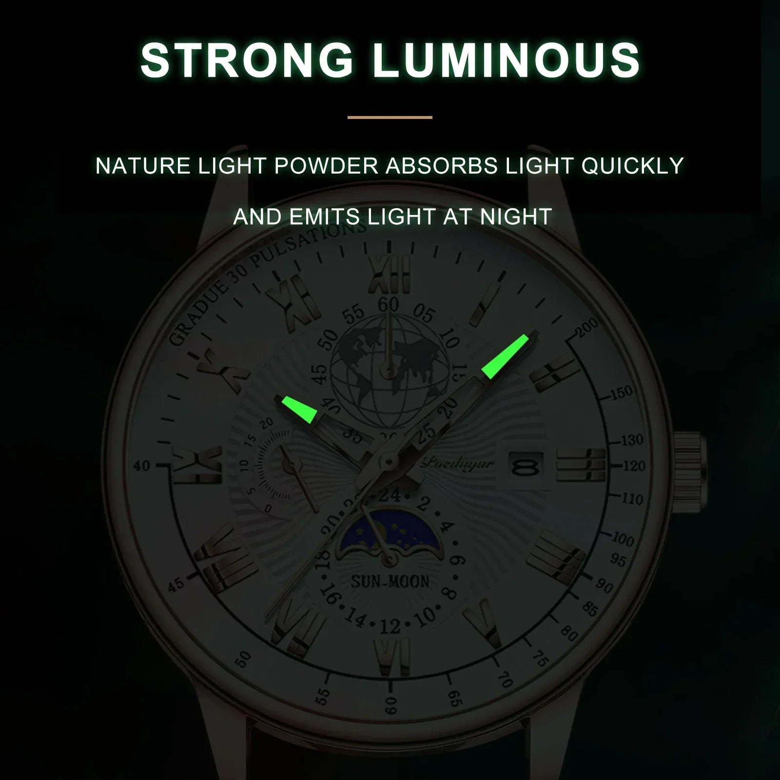 Fashion Luxury Wristwatch For Men Luminous Chronograph Date Man Watch Leather Men's Quartz Watches Sports Male Clock