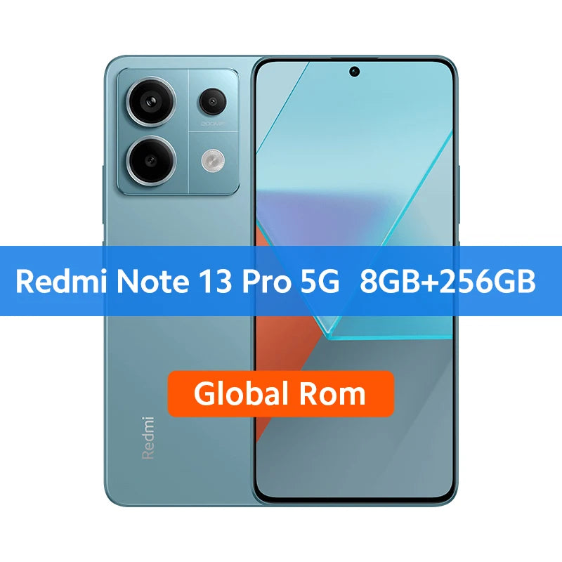 Xiaomi Redmi Note 13 Pro 5G Global ROM Smartphone 120Hz Screen 5100mAh 67W Fast Charging Cellphone Snapdragon 7s Gen 2
