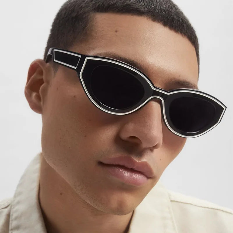 Acetate Sunglasses Cat Eye Polygon Gradient — Candy Gradient | KIMLUD