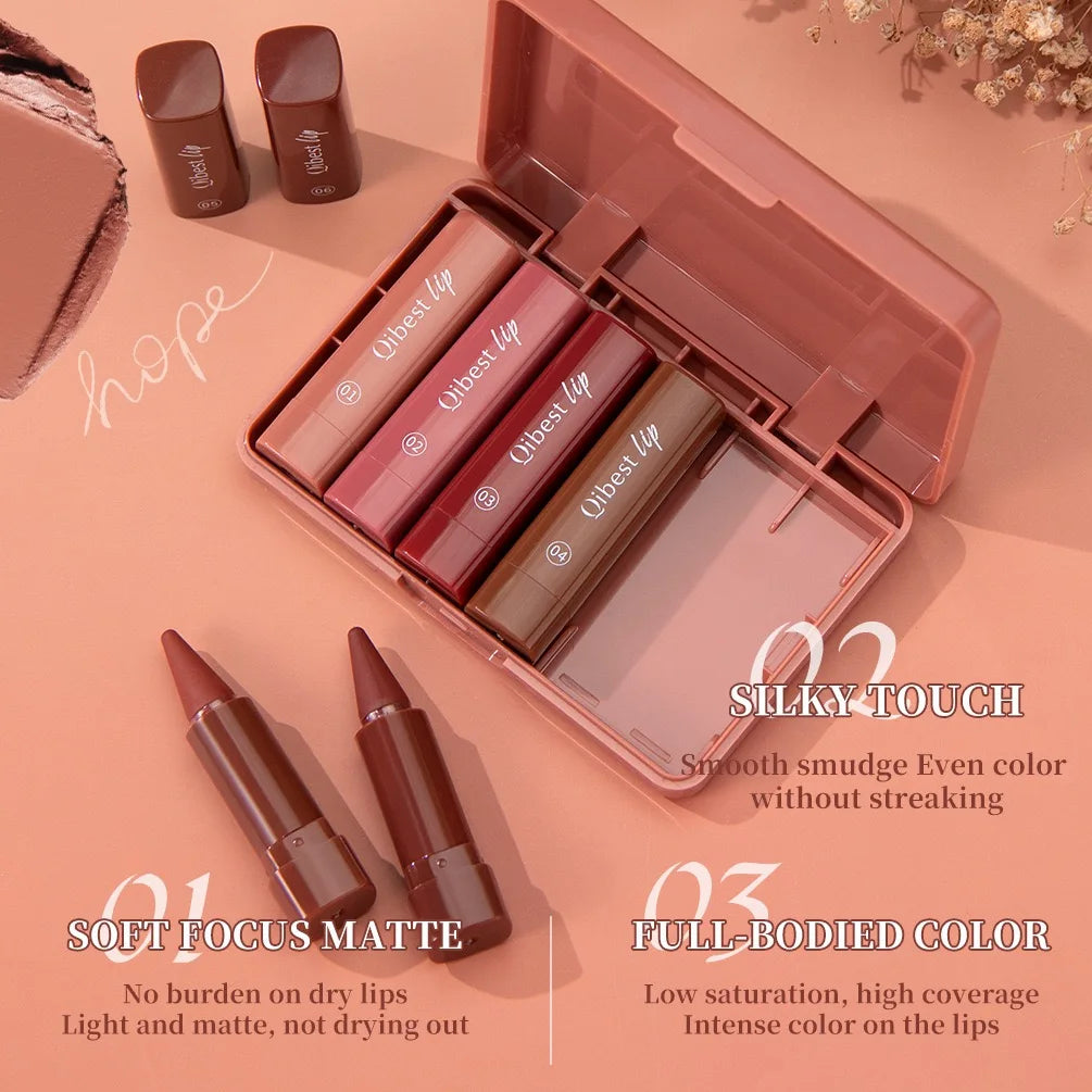Lip Liner and Lipstick Pencil – Long-Lasting Waterproof | KIMLUD