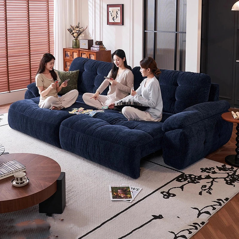Minimalist Modern Sofa Foldable — Charcoal | KIMLUD