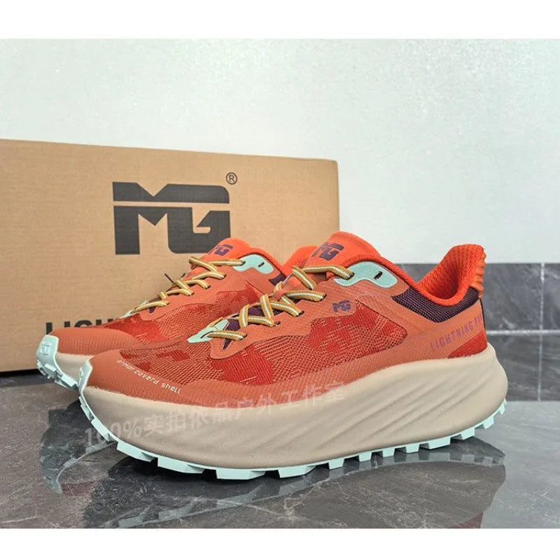 Original Brand Comfortable Wide Last All Terrain Off-road Running Shoe Couples Walking Jogging Shoe Anti Slip Trekking Sneakers