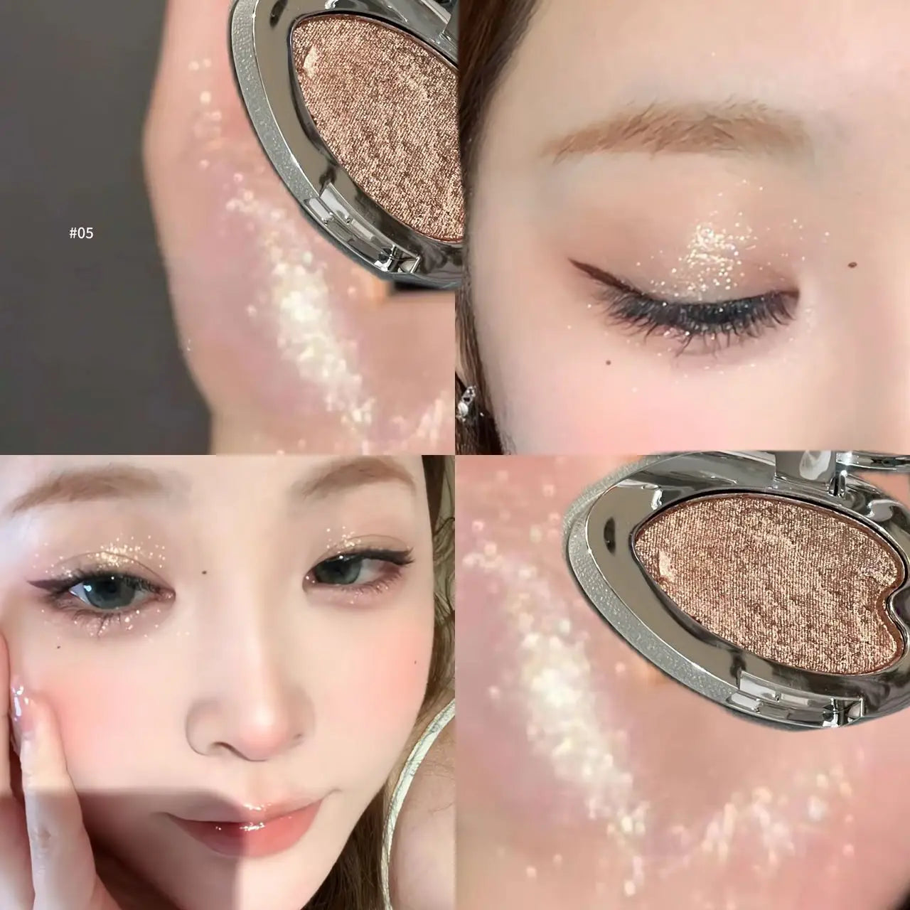 Eyeshadow Palette – Waterproof – Pearlescent Blue Metallic | KIMLUD