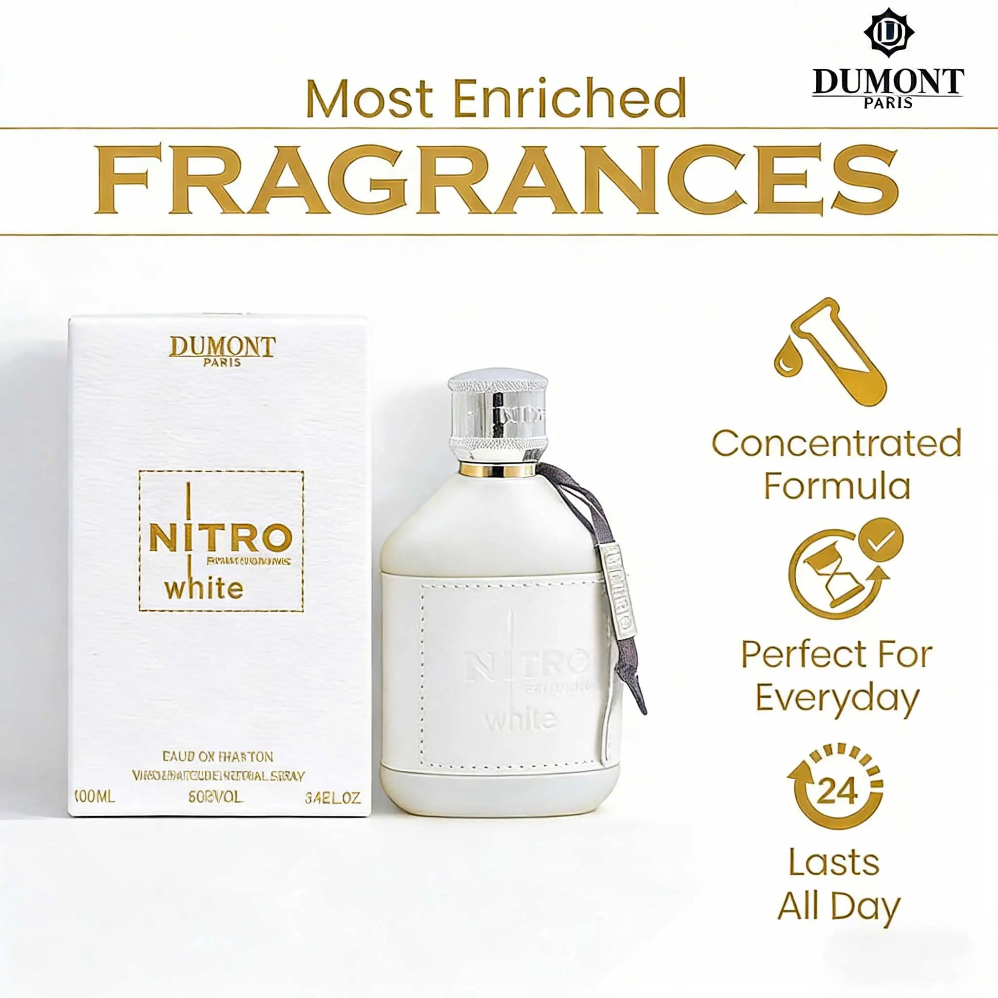 Woody Oriental Premium Cologne For Men — White | KIMLUD
