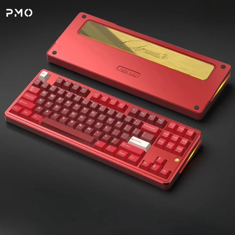 PMO Aurora80 Mechanical Keyboard Wireless Tri-mode Gasket/TOP Hot-Swap RGB Custom Aluminum Office Gaming Keyboard PC Laptop Gift