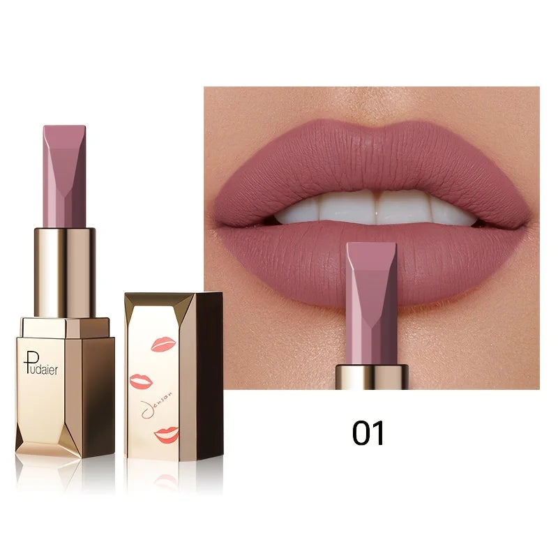 Long Lasting Matte Velvet Lipstick, Waterproof Sweat Resistant Formula, Silky Smooth Lip Color for Everyday & Valentine's Gift