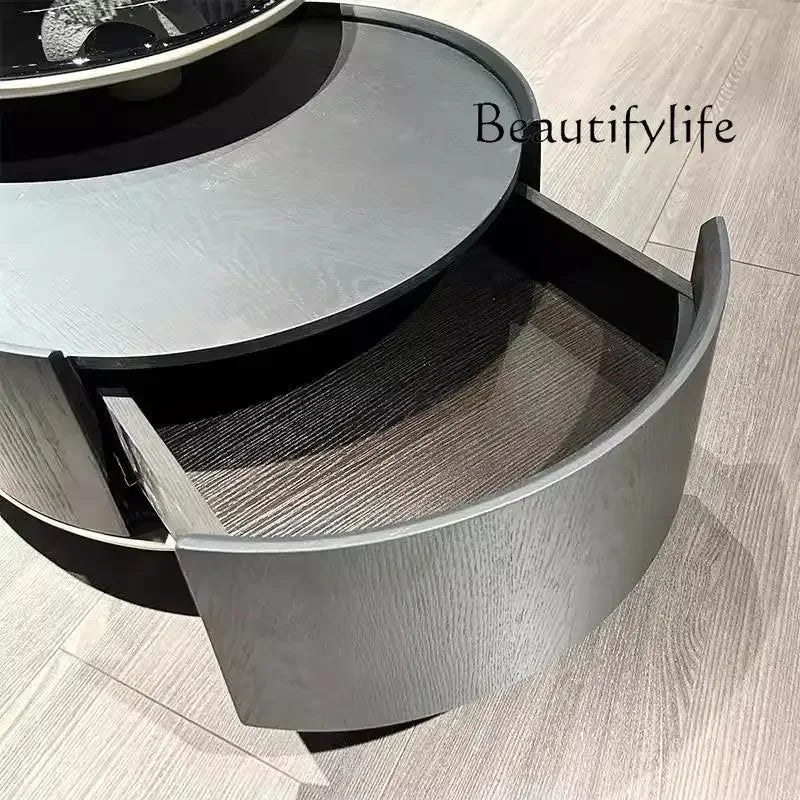 LOval Special-shaped Coffee Table Small Apartment Living Room Tea Table Modern High-end Designer New Luxury Stone