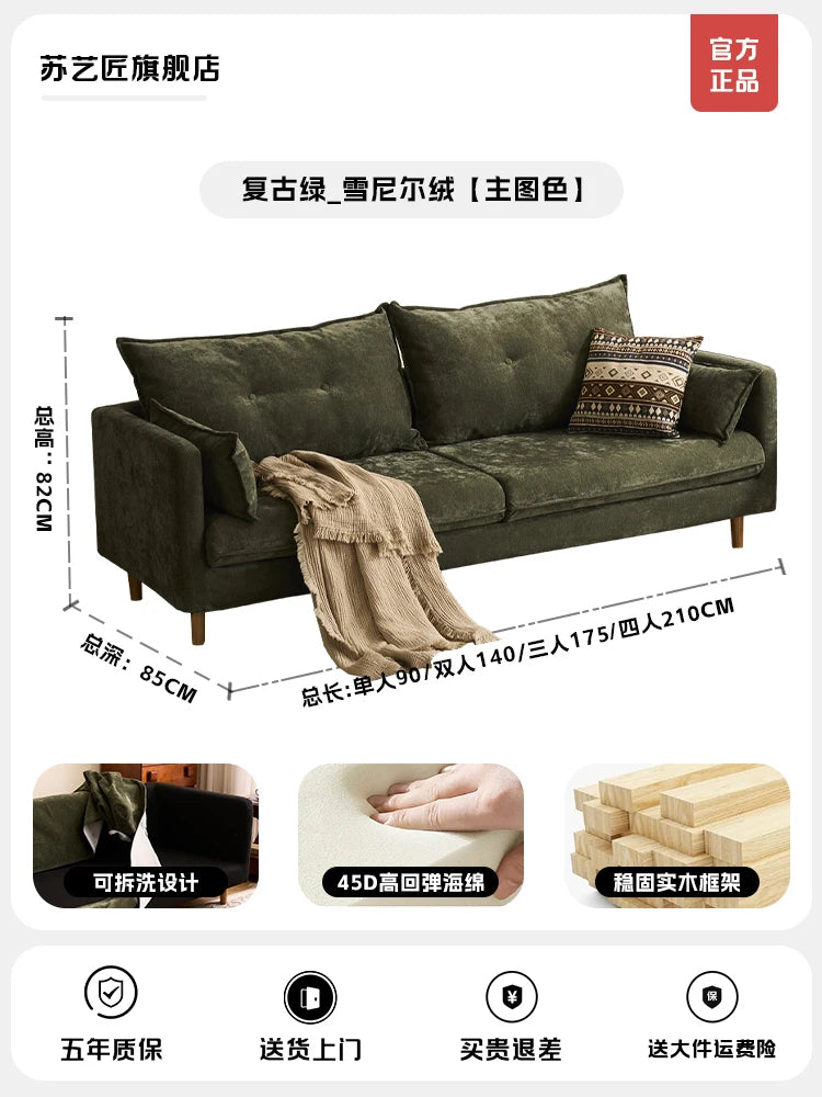 Minimalist Modern L-Shaped Sofa With Plush Cushions — White | KIMLUD