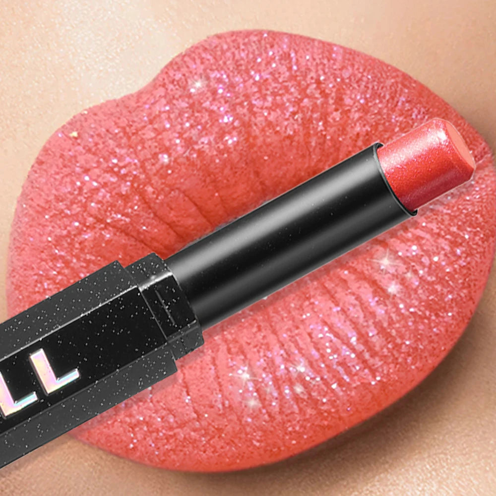 Lipstick – Long-Lasting Waterproof – Metallic Pearl | KIMLUD