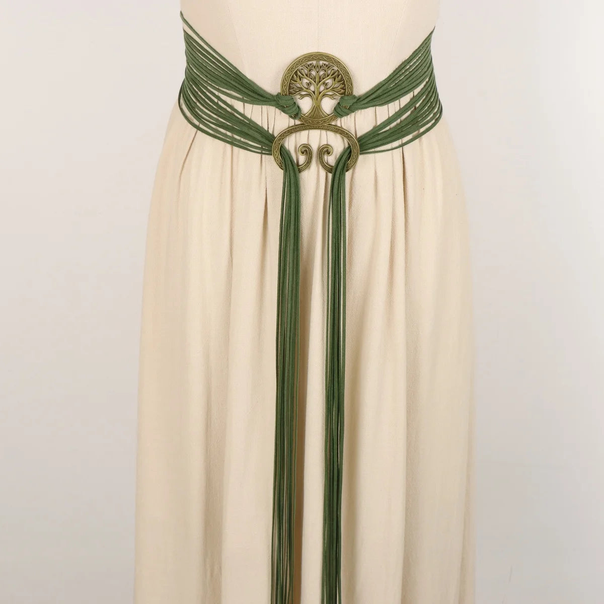 Belt – Nordic Witch Style Knotted Rope Waist Belt – PU | KIMLUD