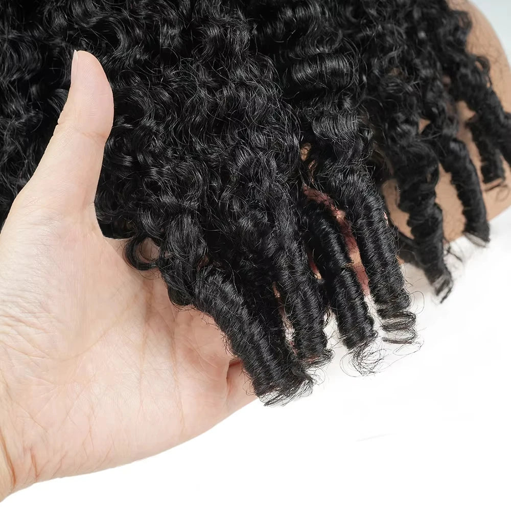 Half Wig - Glueless Burmese Curly - Remy Human Hair - 26 Inch | KIMLUD