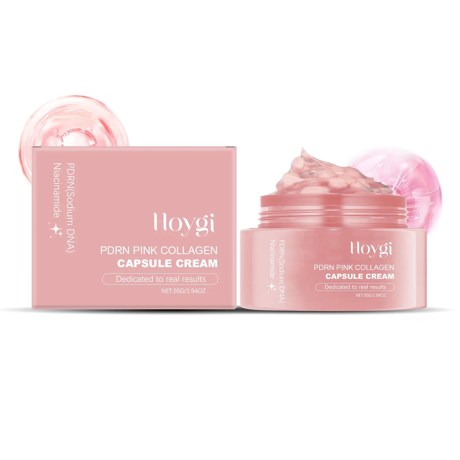 HOYGI Collagen Face Serum High Protein Skin Oil Control Lasting Moisturizing Facial Cream Firming Whitening Skin Care Face Gel