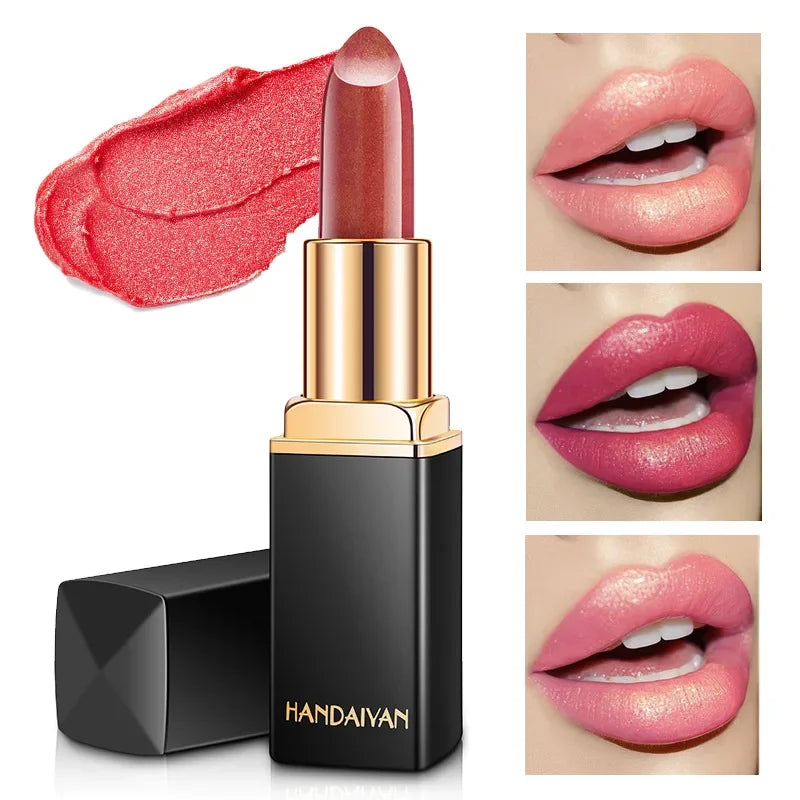 Matte Velvet Lipstick Gilded Glitter Longwear Formula With Luxurious Satin Finish — Golden Nude | KIMLUD