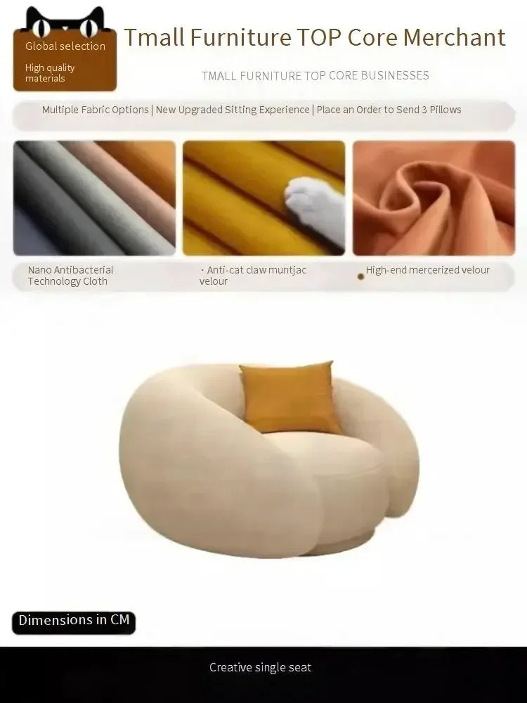 Premium Velvet Bubble Sofa Cover — Creamy Beige | KIMLUD