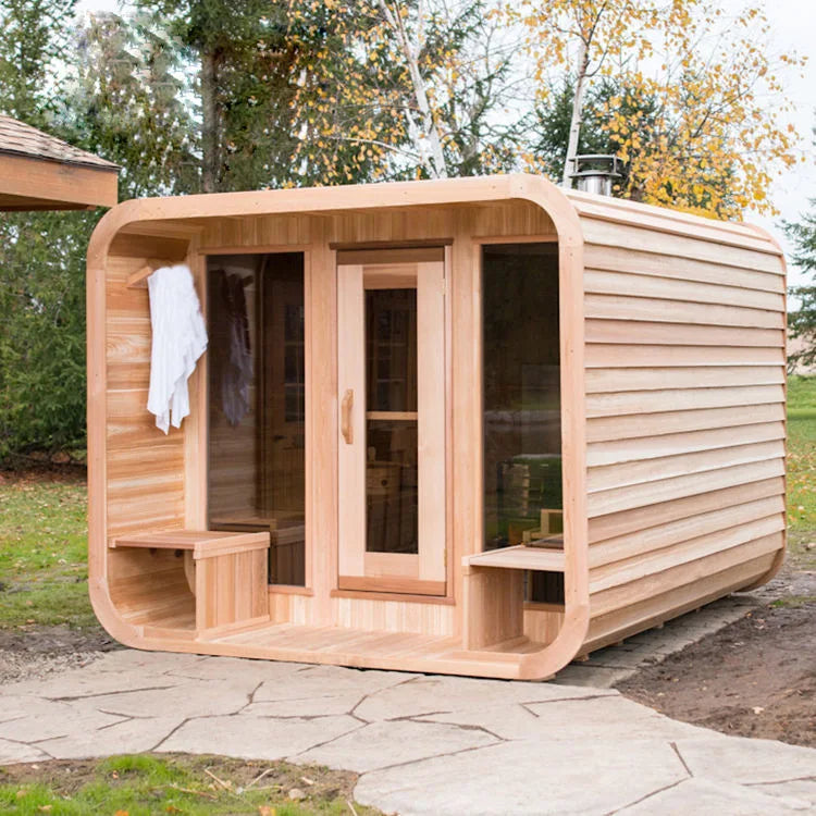 Design home 2 people wet and dry steam infrared sauna outdoor sauna