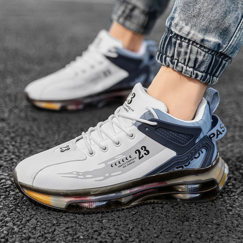 Mesh Breathable Sneakers Cushioned EVA — White | KIMLUD