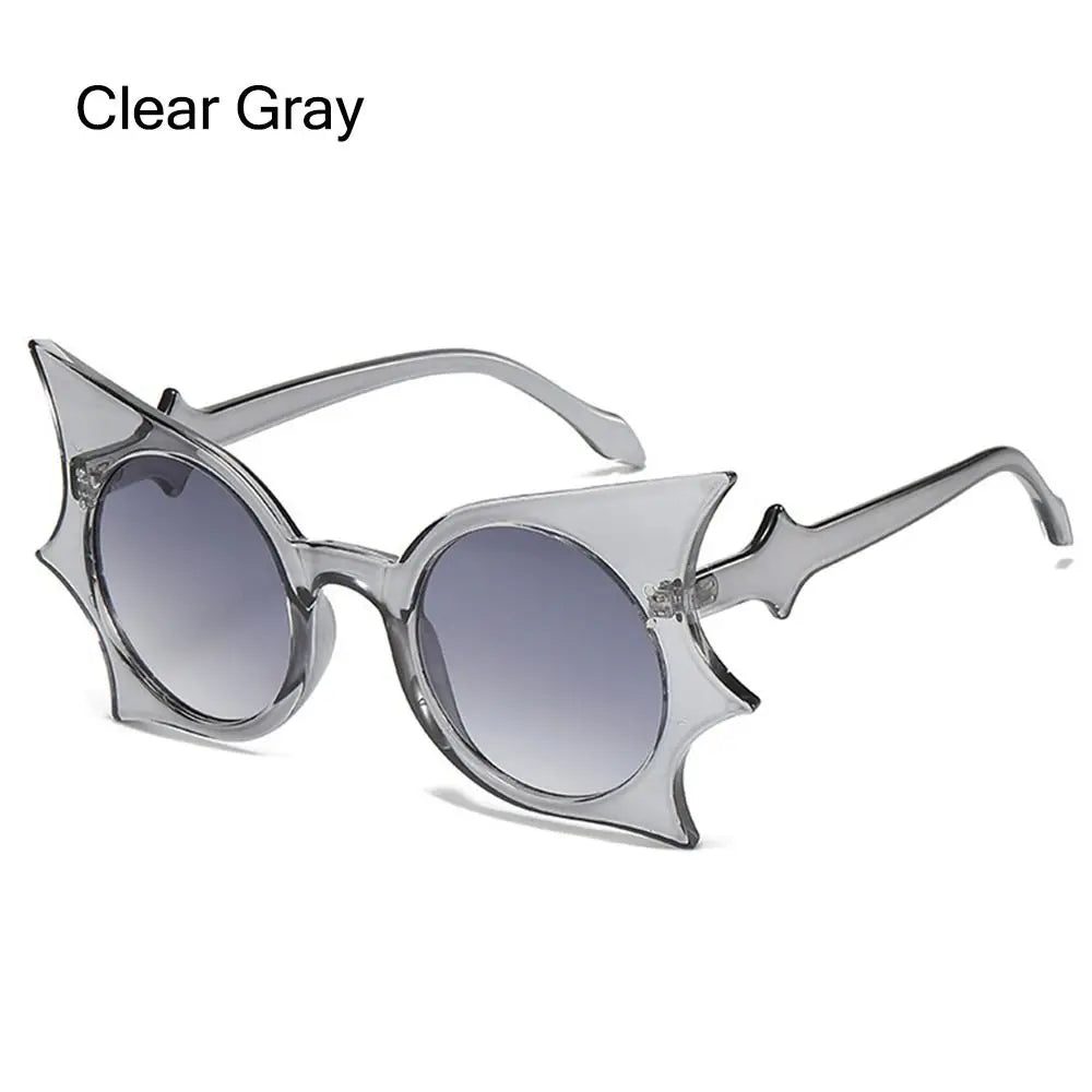 Rimless Bat Shaped Sunglasses UV 400 Protection — Multicolor | KIMLUD