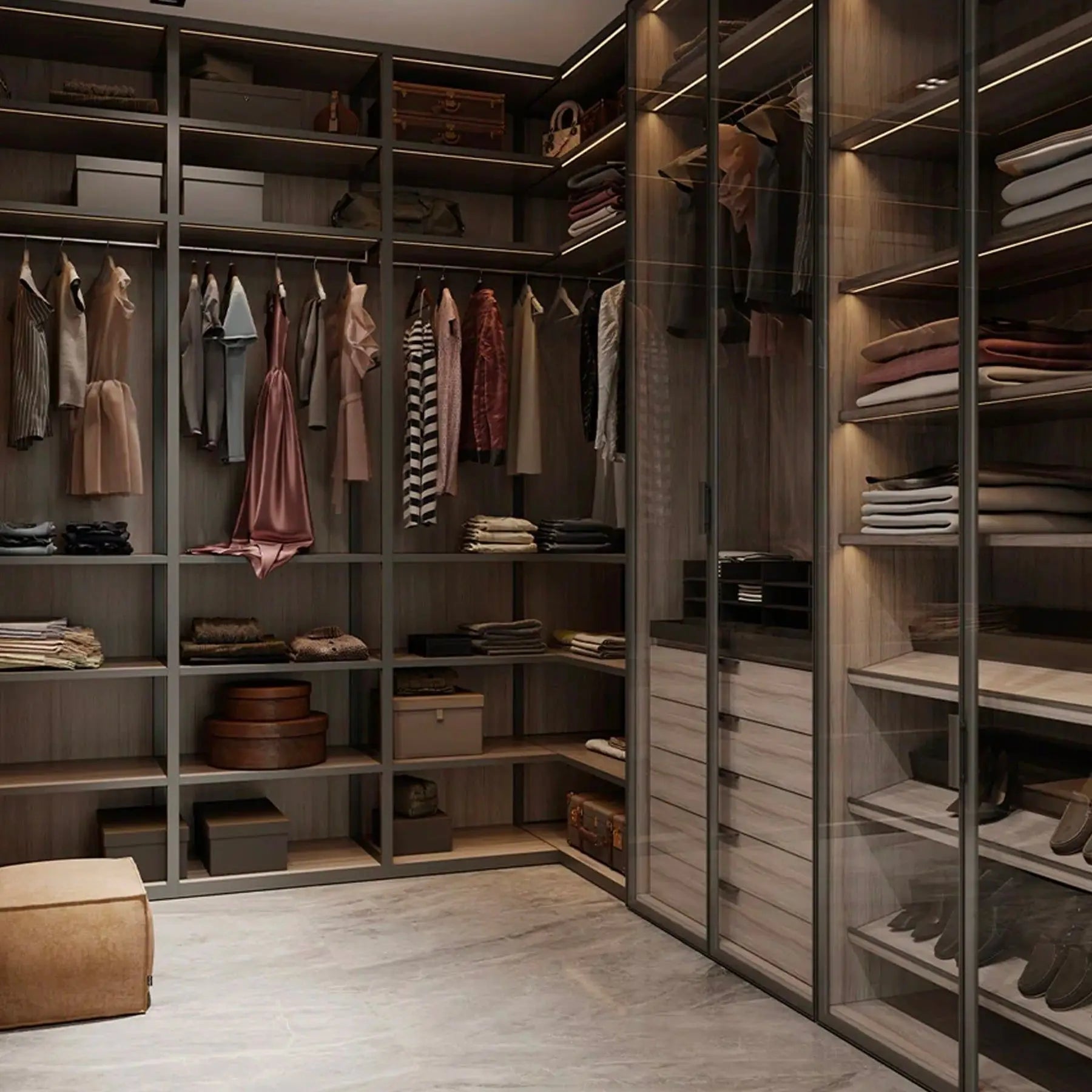 Wardrobe Design Walk-in Closet Wardrobe Cabinet Clothes Organizer Bedroom Furniture Closets Para Habitacion Modern Italy